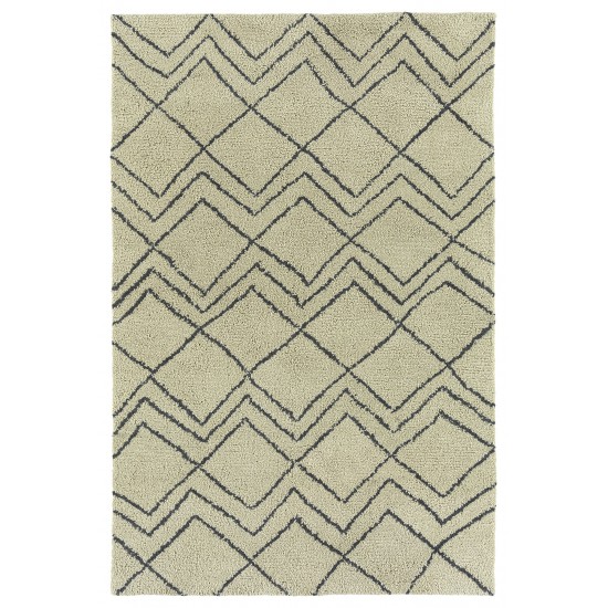 Kaleen Micha Collection Ivory Graphite Area Rug 3'6" x 5'6"