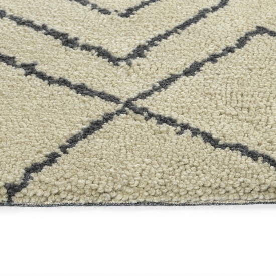 Kaleen Micha Collection Ivory Graphite Area Rug 3'6" x 5'6"