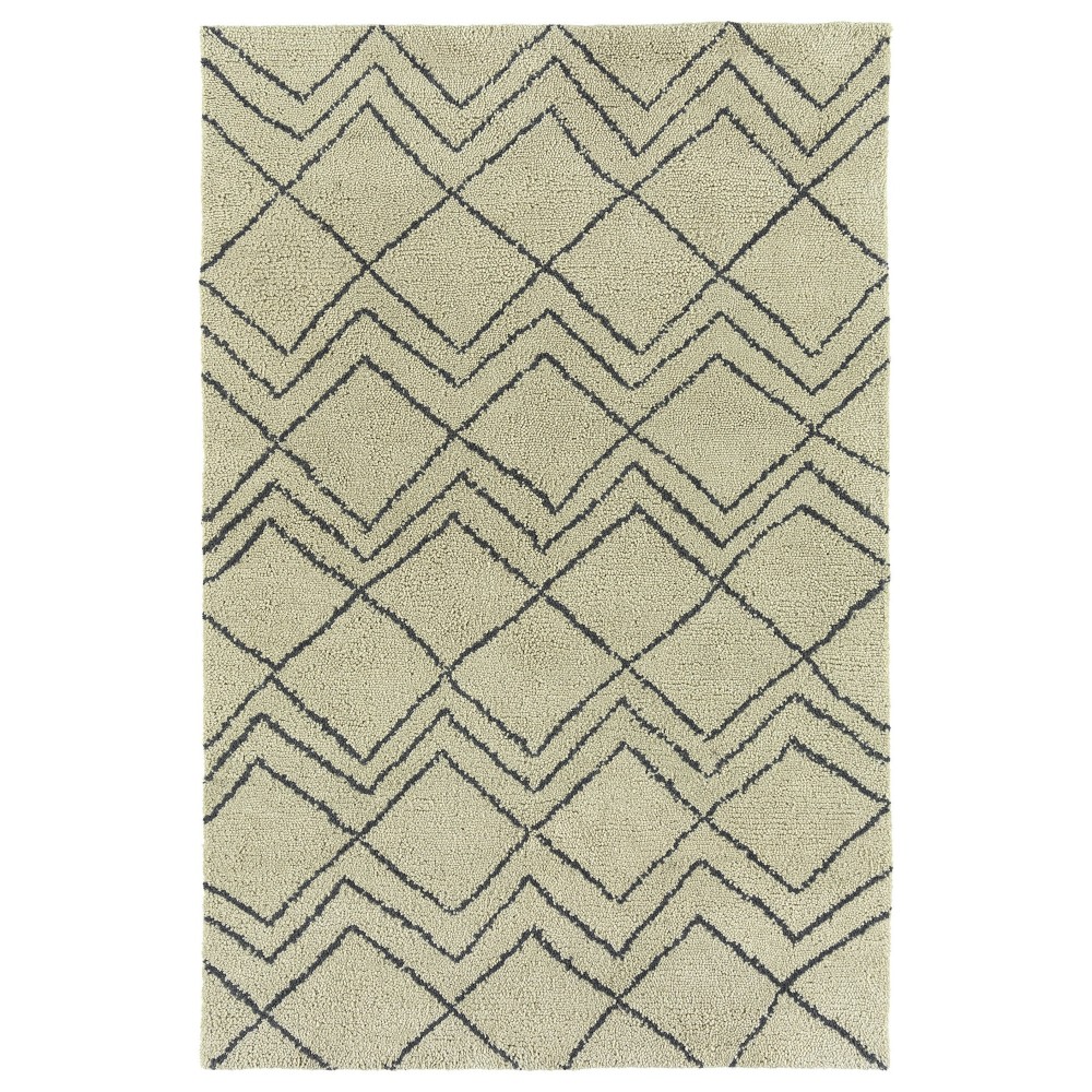 Kaleen Micha Collection Ivory Graphite Area Rug 9'6" x 13'