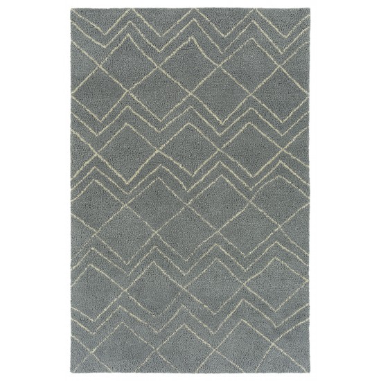 Kaleen Micha Collection Light Grey Area Rug 3'6" x 5'6"