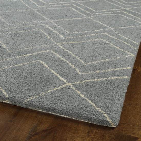 Kaleen Micha Collection Light Grey Area Rug 3'6" x 5'6"