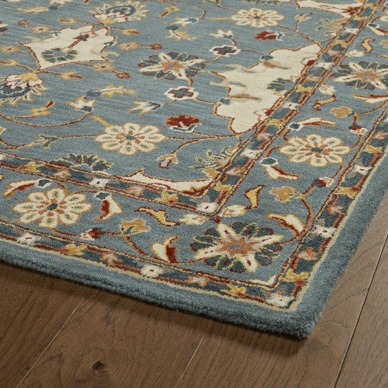 Kaleen Middleton Collection Teal Beige Area Rug 5' x 7'9"