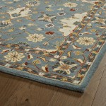 Kaleen Middleton Collection Teal Beige Area Rug 9' x 12'