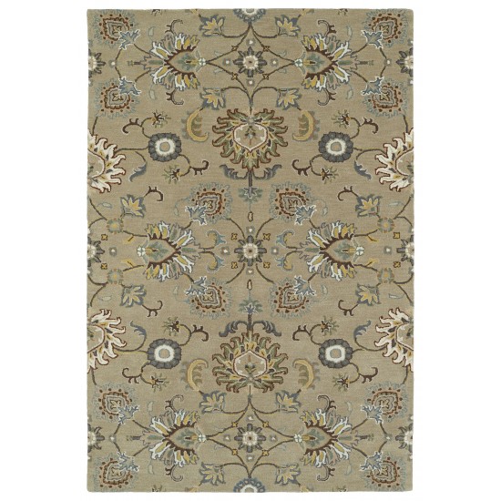 Kaleen Middleton Collection Light Mushroom Throw Rug 2' x 3'