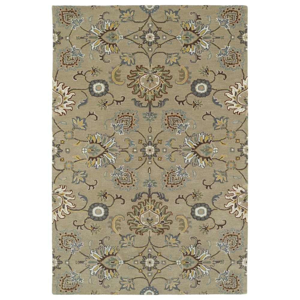 Kaleen Middleton Collection Light Mushroom Throw Rug 3' x 5'