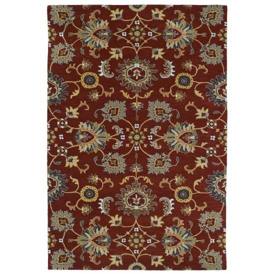 Kaleen Middleton Collection Dark Red Throw Rug 3' x 5'