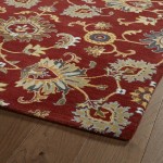 Kaleen Middleton Collection Dark Red Area Rug 5' x 7'9"