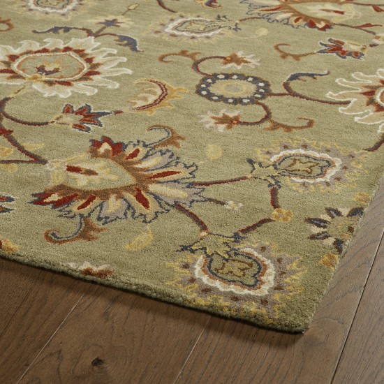 Kaleen Middleton Collection Light Green Area Rug 5' x 7'9"