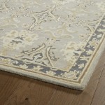 Kaleen Middleton Collection Light Grey Throw Rug 2' x 3'