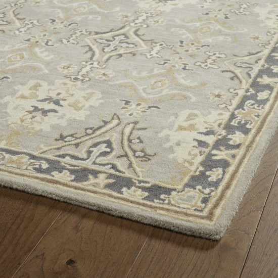 Kaleen Middleton Collection Light Grey Area Rug 5' x 7'9"