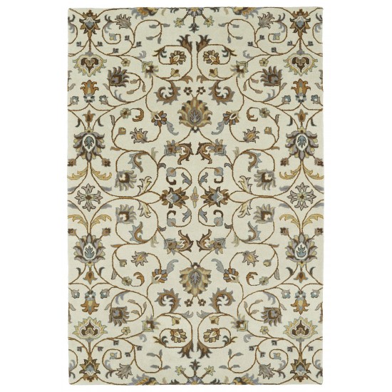 Kaleen Middleton Collection Light Linen Throw Rug 2' x 3'