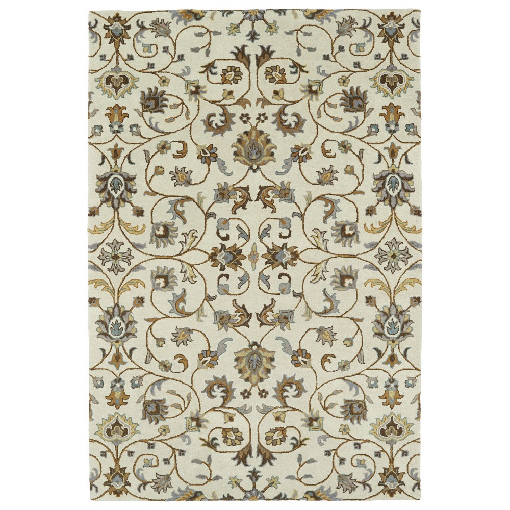 Kaleen Middleton Collection Light Linen Throw Rug 2' x 3'