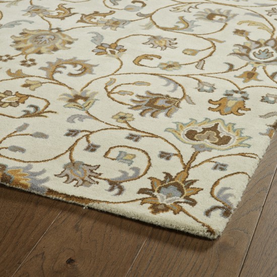 Kaleen Middleton Collection Light Linen Area Rug 5' x 7'9"