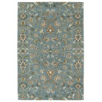 Kaleen Middleton Collection Light Turquoise Throw Rug 2' x 3'