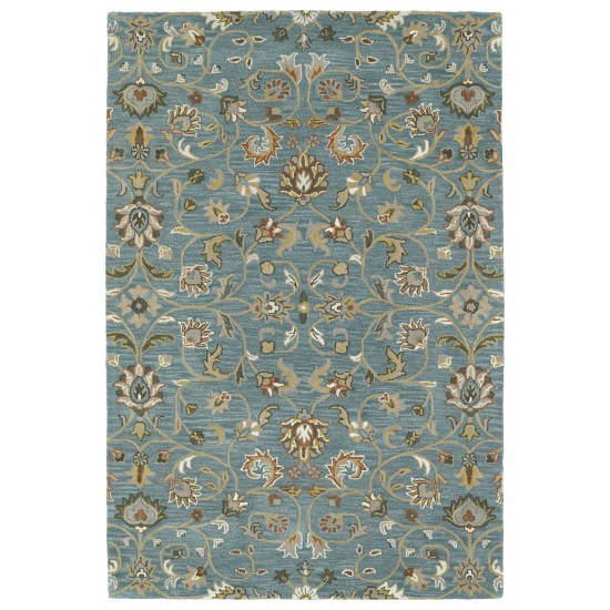 Kaleen Middleton Collection Light Turquoise Throw Rug 2' x 3'