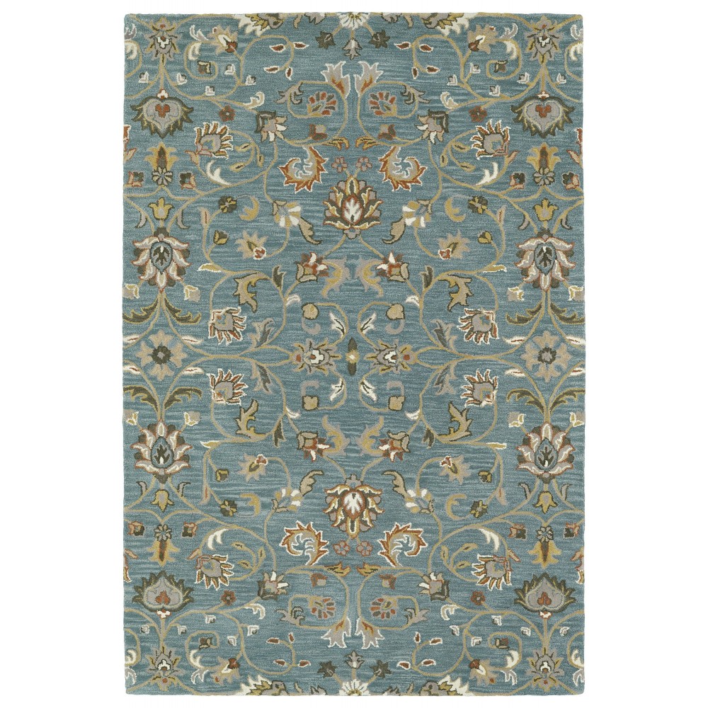 Kaleen Middleton Collection Light Turquoise Throw Rug 2' x 3'