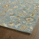 Kaleen Middleton Collection Light Turquoise Throw Rug 2' x 3'