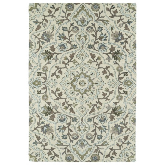 Kaleen Middleton Collection Light Ivory Throw Rug 2' x 3'