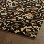 Kaleen Middleton Collection Black Throw Rug 2' x 3'