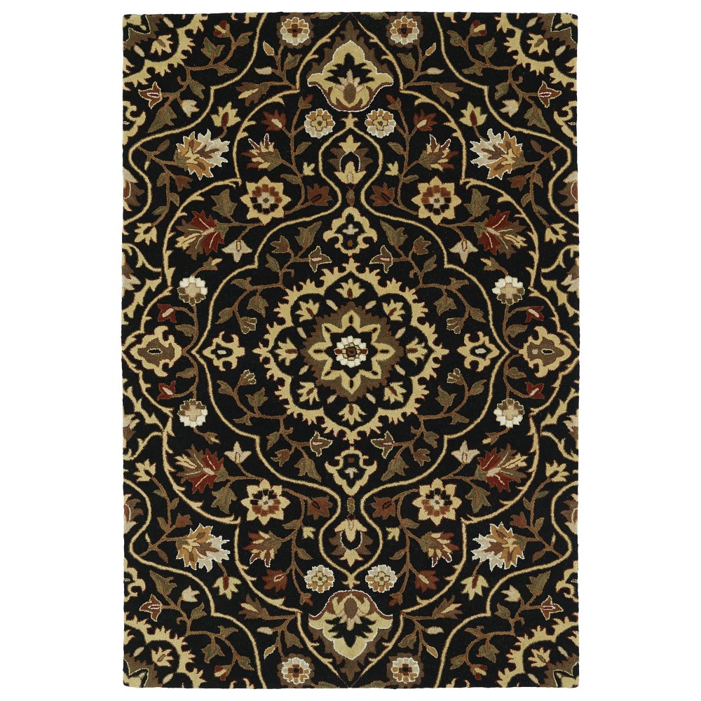 Kaleen Middleton Collection Black Throw Rug 3' x 5'