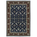 Kaleen Middleton Collection Dark Navy Throw Rug 2' x 3'