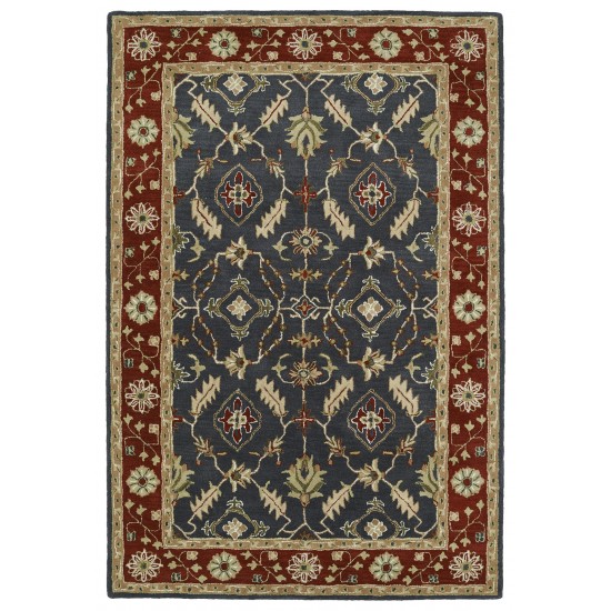 Kaleen Middleton Collection Dark Charcoal Area Rug 5' x 7'9"