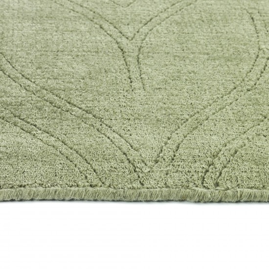 Kaleen Minkah Collection Light Olive Throw Rug 2' x 3'