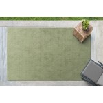 Kaleen Minkah Collection Light Olive Throw Rug 2' x 3'