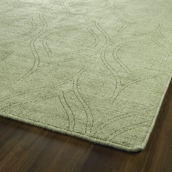 Kaleen Minkah Collection Light Olive Throw Rug 2' x 3'