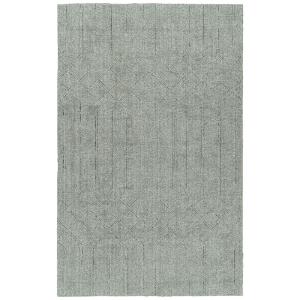 Kaleen Minkah Collection Light Silver Throw Rug 3' x 5'