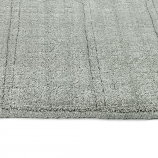 Kaleen Minkah Collection Light Silver Throw Rug 3' x 5'