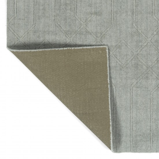 Kaleen Minkah Collection Light Silver Area Rug 7'6" x 9'