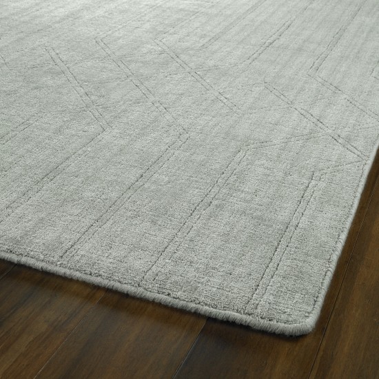 Kaleen Minkah Collection Light Silver Area Rug 7'6" x 9'