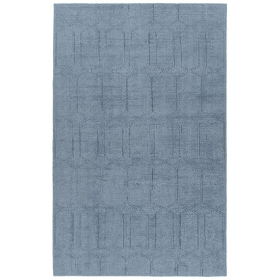 Kaleen Minkah Collection Light Blue Throw Rug 2' x 3'