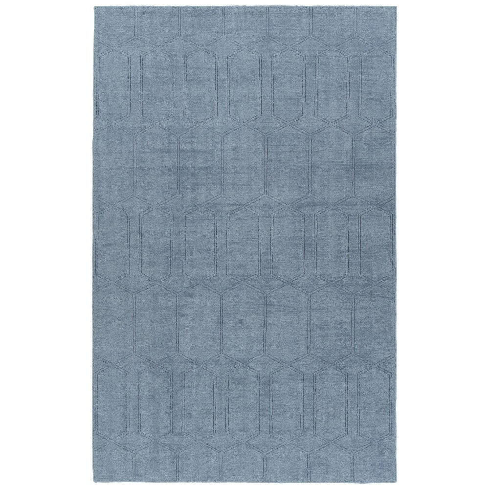 Kaleen Minkah Collection Light Blue Throw Rug 2' x 3'