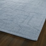 Kaleen Minkah Collection Light Blue Throw Rug 2' x 3'