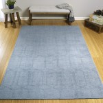 Kaleen Minkah Collection Light Blue Throw Rug 2' x 3'