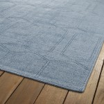 Kaleen Minkah Collection Light Blue Throw Rug 3' x 5'