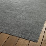 Kaleen Minkah Collection Dark Charcoal Throw Rug 3' x 5'