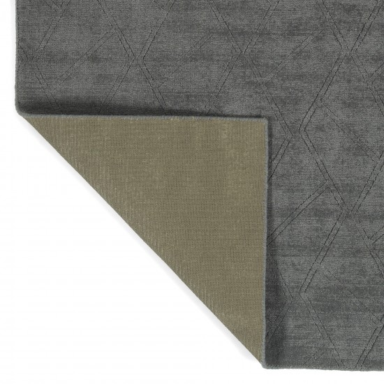 Kaleen Minkah Collection Dark Charcoal Throw Rug 3' x 5'