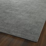 Kaleen Minkah Collection Dark Charcoal Throw Rug 3' x 5'