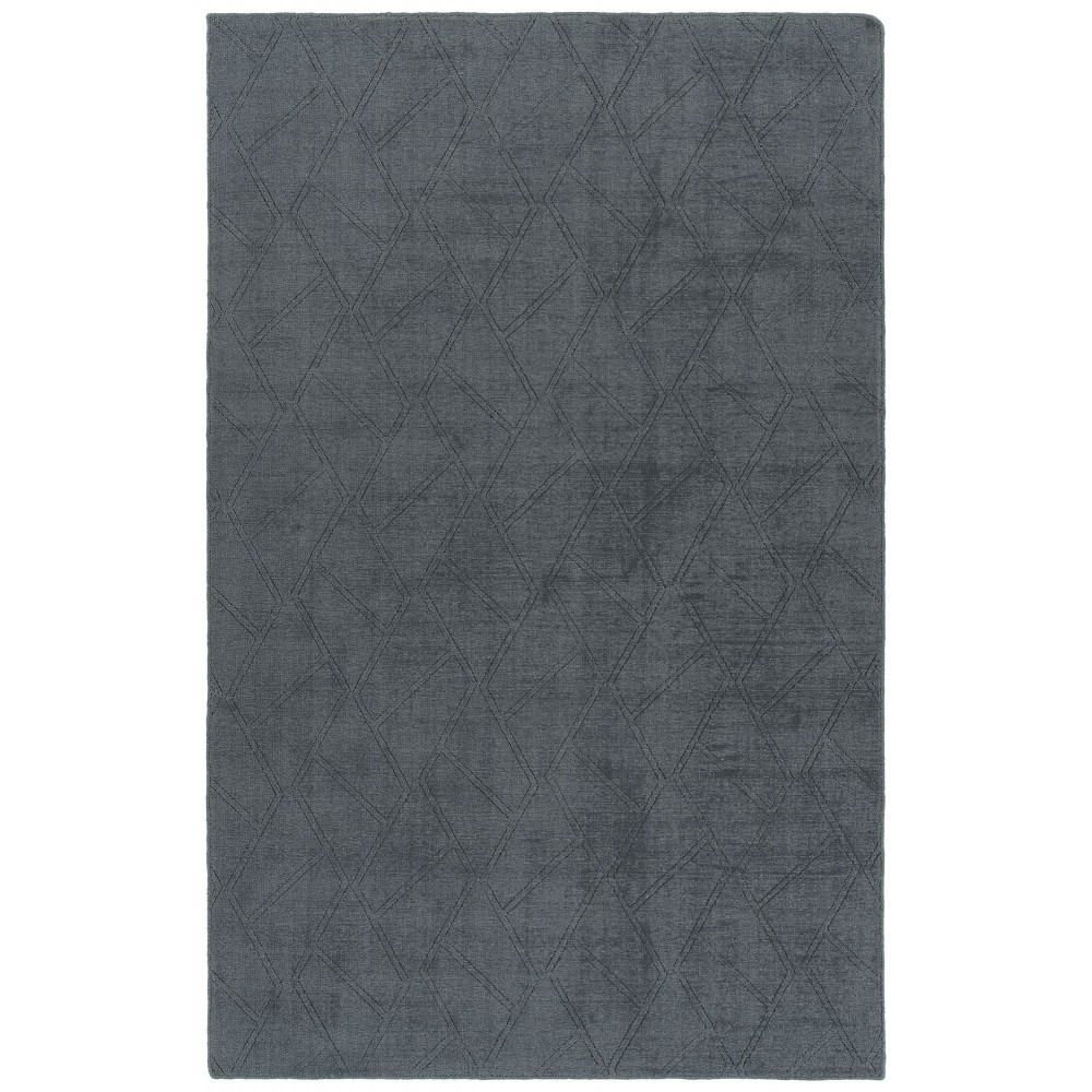 Kaleen Minkah Collection Dark Steel Throw Rug 2' x 3'