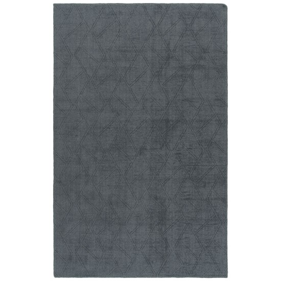 Kaleen Minkah Collection Dark Steel Throw Rug 3' x 5'