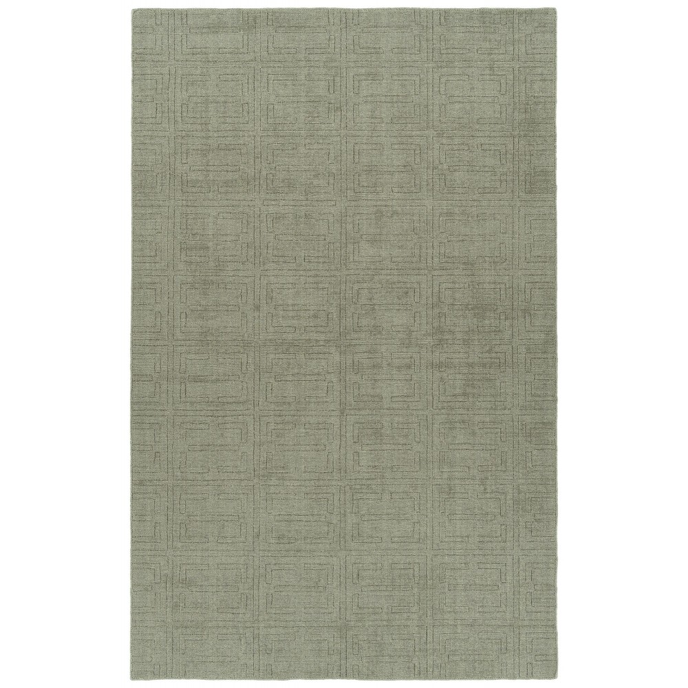 Kaleen Minkah Collection Light Grey Throw Rug 2' x 3'
