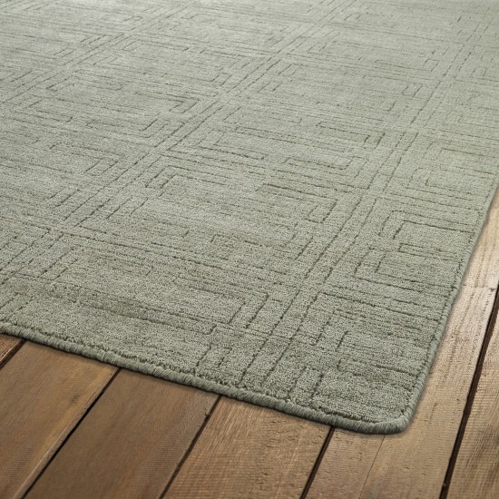 Kaleen Minkah Collection Light Grey Throw Rug 2' x 3'