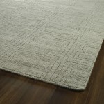Kaleen Minkah Collection Light Grey Throw Rug 2' x 3'