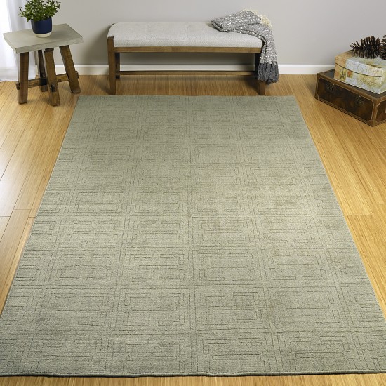 Kaleen Minkah Collection Light Grey Area Rug 7'6" x 9'