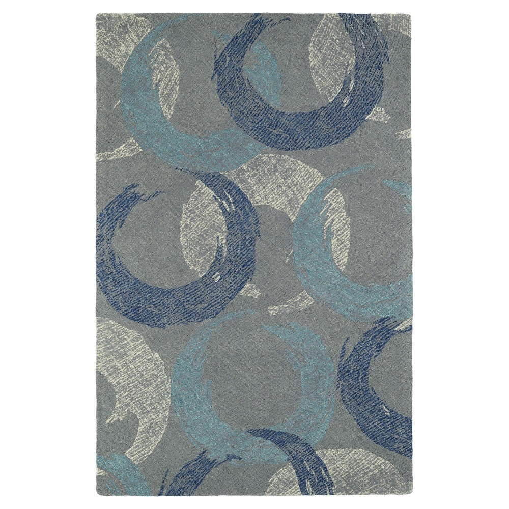 Kaleen Montage Collection MTG01-75 Grey Throw Rug 2' x 3'