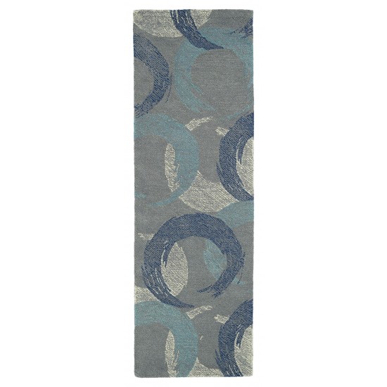 Kaleen Montage Collection MTG01-75 Grey Throw Rug 2' x 3'