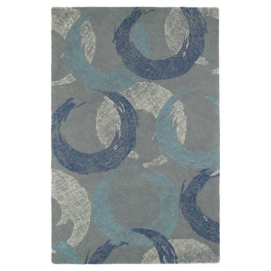 Kaleen Montage Collection MTG01-75 Grey Runner 2'6" x 8'